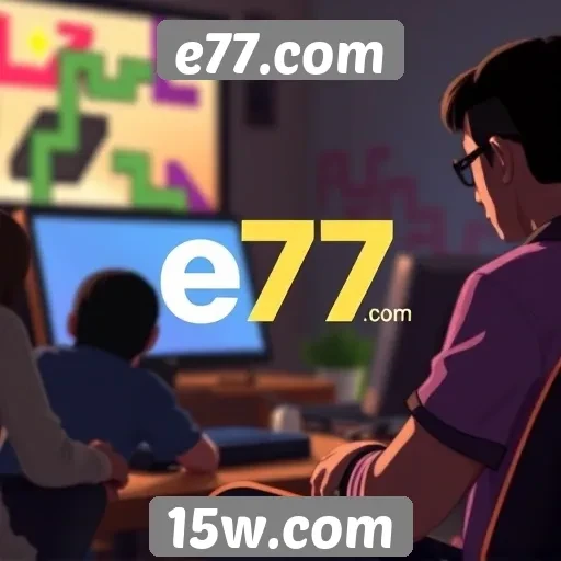 Gameplay e interação social no site de jogos e77.com